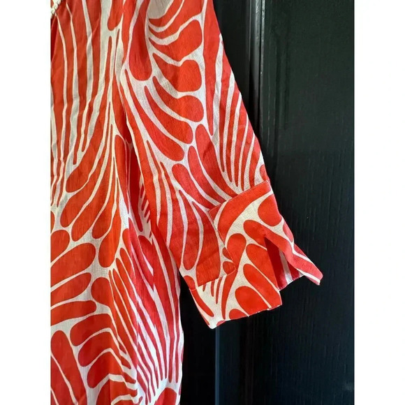 KATE SPADE Gwen Tunic / Dress / Swim Coverup Size XS silk linen - Picture 3 of 6